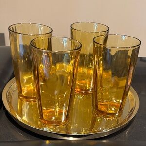 Lusterware Carnival Glass XL Tumblers